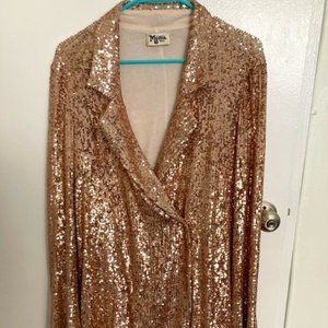 Show Me Your Mumu Bazel Blazer Dress, Rose Gold